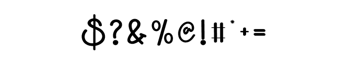 Lucky Handmade Font OTHER CHARS