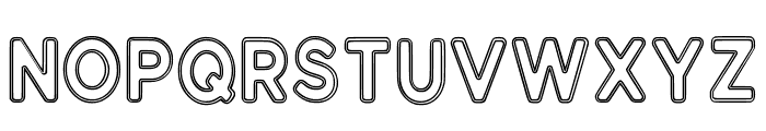 Lucky Outline Regular Font LOWERCASE