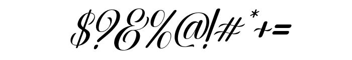 Lucky Sunshine Italic Font OTHER CHARS