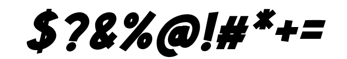 LuckyMe-BoldSlanted Font OTHER CHARS