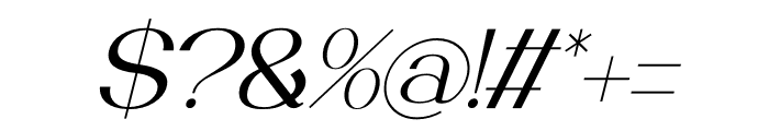 Lugielle Italic Font OTHER CHARS