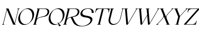 Lugielle Italic Font UPPERCASE