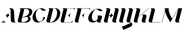 Lugon Italic Font UPPERCASE