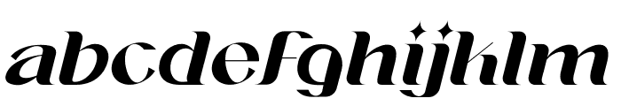 Lugon Italic Font LOWERCASE
