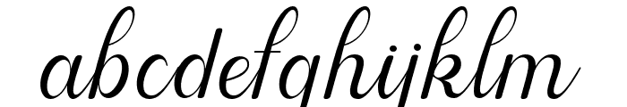 Luisaandpeter-Italic Font LOWERCASE