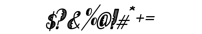 Lumberjack Gradient Bold Italic Font OTHER CHARS