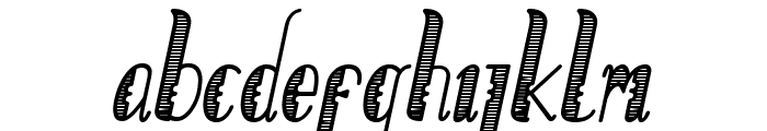 Lumberjack Gradient Bold Italic Font LOWERCASE