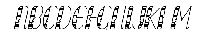 Lumberjack Gradient Italic Font UPPERCASE