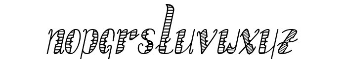 Lumberjack Gradient Italic Font LOWERCASE
