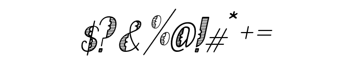 LumberjackGradient-Italic Font OTHER CHARS