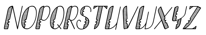 LumberjackGradient-Italic Font UPPERCASE