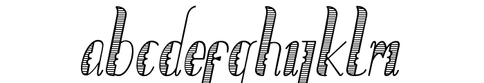 LumberjackGradient-Italic Font LOWERCASE