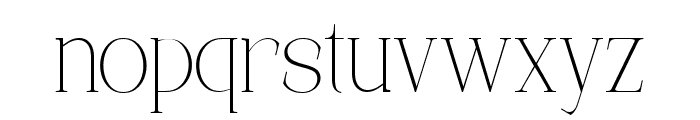 Lunar Type Thin Font LOWERCASE