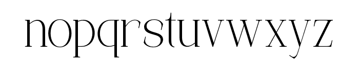 LunarType-ExtraLight Font LOWERCASE