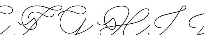 Lunara Handwriting Script 6.0 L Font UPPERCASE