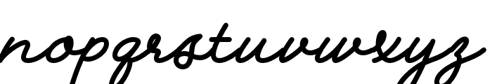 LunaraHandwritingScript62-Sm Font LOWERCASE