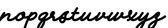 LunaraHandwritingScript63-Bd Font LOWERCASE