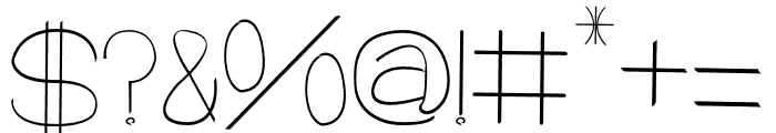 Luna's Lullaby Font OTHER CHARS