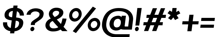 Lunema Bold Italic Font OTHER CHARS