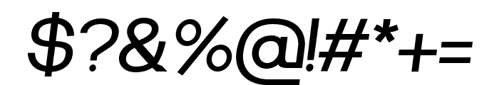 Lunema Regular Italic Font OTHER CHARS