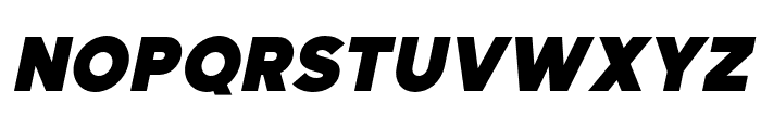 Lusio-BlackItalic Font UPPERCASE