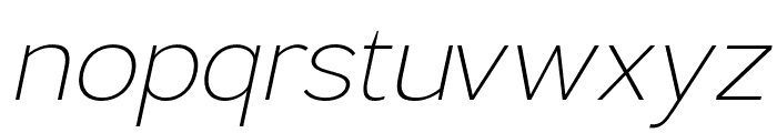 Lusio-ExtraLightItalic Font LOWERCASE