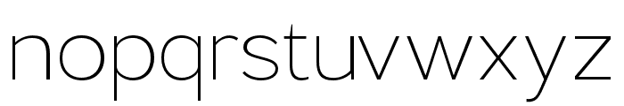 Lusio ExtraLight Font LOWERCASE