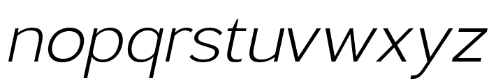 Lusio Light Italic Font LOWERCASE