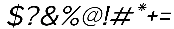 Lusio-RegularItalic Font OTHER CHARS
