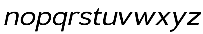 Lusio-RegularItalic Font LOWERCASE