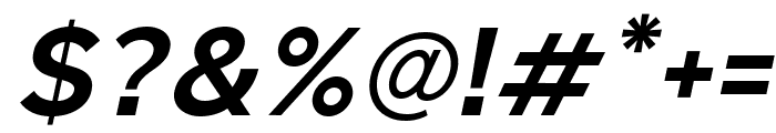 Lusio SemiBold Italic Font OTHER CHARS