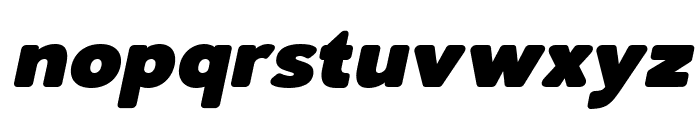 Lusio Soft Black Italic Font LOWERCASE