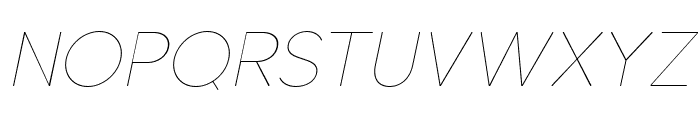 Lusio Soft Thin Italic Font UPPERCASE