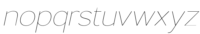 Lusio Soft Thin Italic Font LOWERCASE