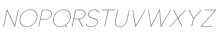 Lusio-ThinItalic Font UPPERCASE
