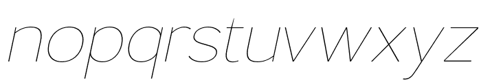 Lusio-ThinItalic Font LOWERCASE