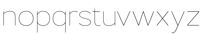 Lusio Thin Font LOWERCASE