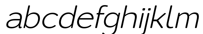 LusioSoft-LightItalic Font LOWERCASE