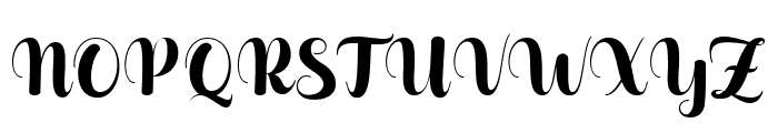 Lustia Script Font UPPERCASE