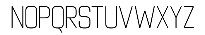 Luxurian Rounded Thin Font UPPERCASE