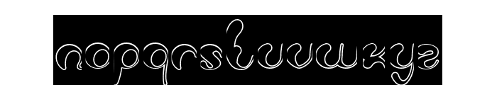 Luxurious Sexy-Hollow-Inverse Font LOWERCASE