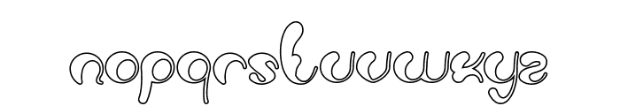Luxurious Sexy-Hollow Font LOWERCASE