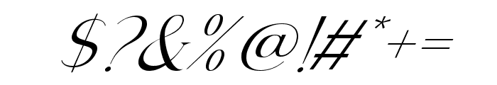 Luxury Italic Font OTHER CHARS
