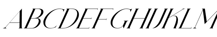 Luxury Italic Font UPPERCASE