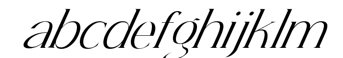 Luxury Italic Font LOWERCASE