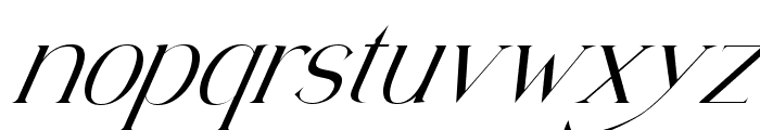 Luxury Italic Font LOWERCASE