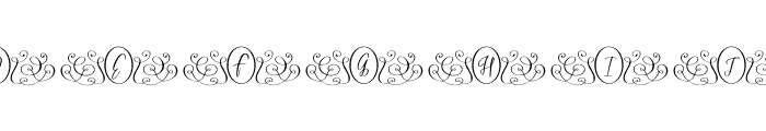 Luxury Monogram Font UPPERCASE