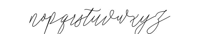 Luxury Script Font LOWERCASE