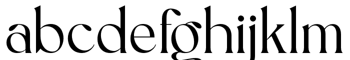 LuxuryRegular Font LOWERCASE