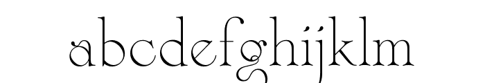 Lycoris-Regular Font LOWERCASE